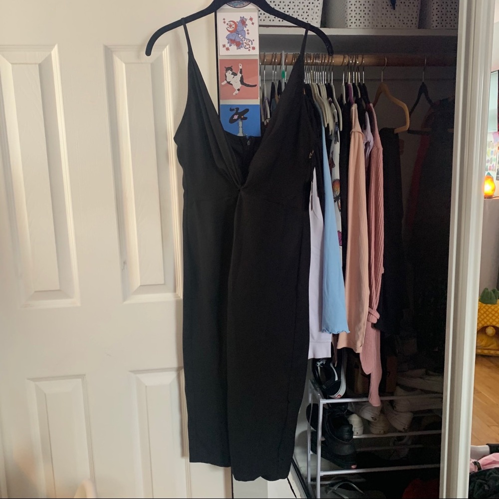 black cami dress